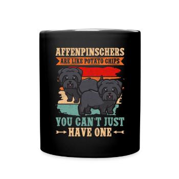 Affenpinscher Monkey Terrier Dog Owner Gift - Full Colour Mug - black - Front