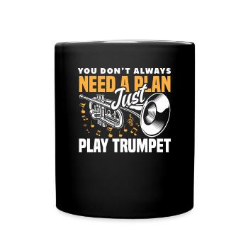 Trumpet Trumpeter Trumpet Player - Full Colour Mug - black - Front