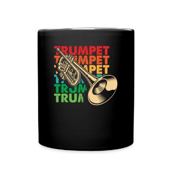 Trompete Trompeter Trompeten Spieler - Tasse einfarbig - Schwarz - Vorne