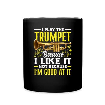 Trompete Trompeter Trompeten Spieler - Tasse einfarbig - Schwarz - Vorne