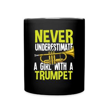 Trumpet Trumpeter Trumpet Player - Full Colour Mug - black - Front