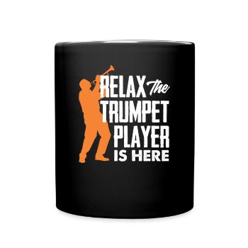 Trompete Trompeter Trompeten Spieler - Tasse einfarbig - Schwarz - Vorne