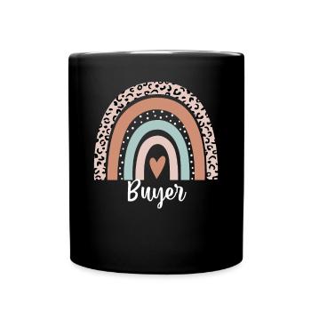 Acheteur Rainbow Leopard Drôle d’appréciation de l’acheteur - Mug uni - noir - Devant