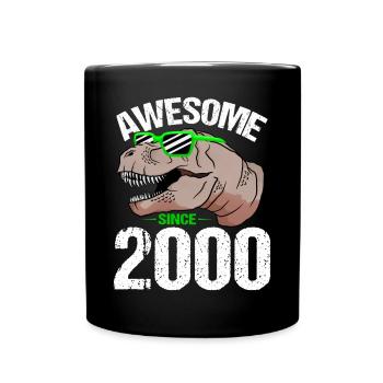 T-Rex Party Star Look Retro Look Cadeau - Mug uni - noir - Devant