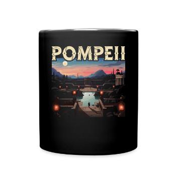 Pompeii History Travel I Love Roman Empire - Full Colour Mug - black - Front