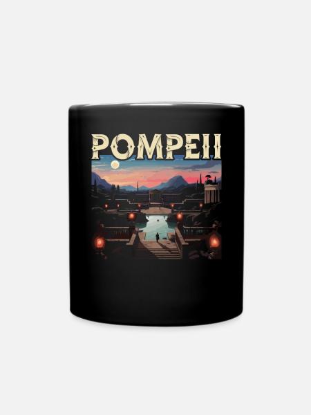 Pompeji Geschichte Reisen Ich liebe das Römische Reich - Tasse einfarbig - Schwarz