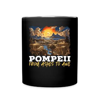 Pompeii History Travel I Love Roman Empire - Full Colour Mug - black - Front