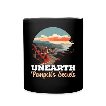 Pompeji Geschichte Reisen Ich liebe das Römische Reich - Tasse einfarbig - Schwarz - Vorne