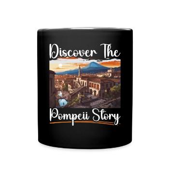 Pompeji Geschichte Reisen Ich liebe das Römische Reich - Tasse einfarbig - Schwarz - Vorne