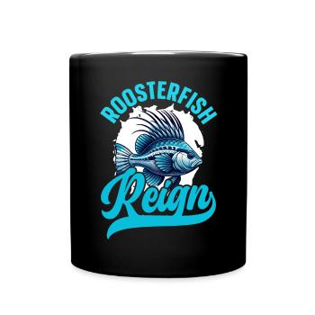 Poisson Coq Fish Catcher Pêcheur Pêcheur Pêche - Mug uni - noir - Devant