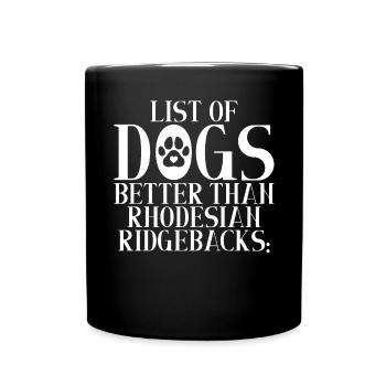 Rhodesian Ridgeback Gifts - Full Colour Mug - black - Front