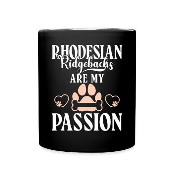 Rhodesian Ridgeback Gifts - Full Colour Mug - black - Front