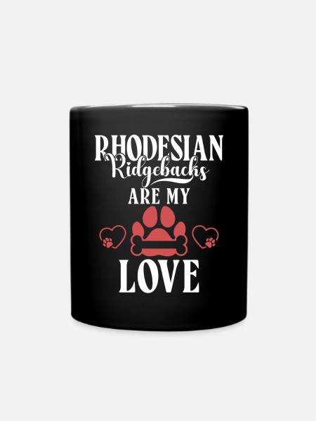 Rhodesian Ridgeback Gifts - Tasse einfarbig - Schwarz