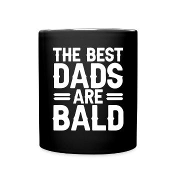 Bald Head Baldness Beard Bald Head - Full Colour Mug - black - Front