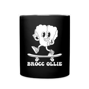 Funny Skateboarder Broccoli - Skateboard Brocc - Mug uni - noir - Devant