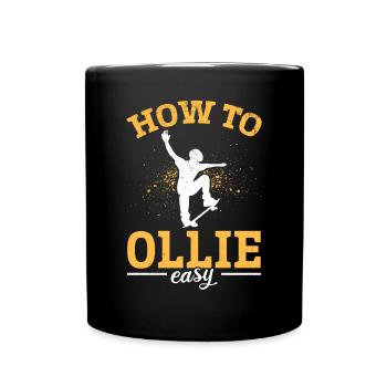Skatepark Skateboarder - Skateboarding How To Olli - Tasse einfarbig - Schwarz - Vorne
