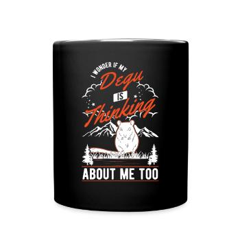 Degu Owner Shrub Rat Forest Degu - Full Colour Mug - black - Front