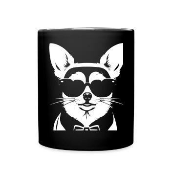 Gut gelaunter Misanthrop Introvetierte lustiges S - Tasse einfarbig - Schwarz - Vorne