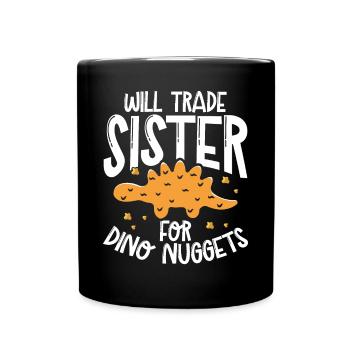 Échangez votre sœur contre des pépites - Mug uni - noir - Devant