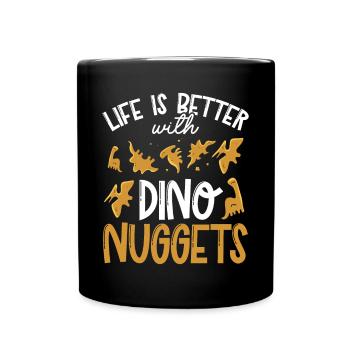 La vie est plus belle avec des pépites - Mug uni - noir - Devant