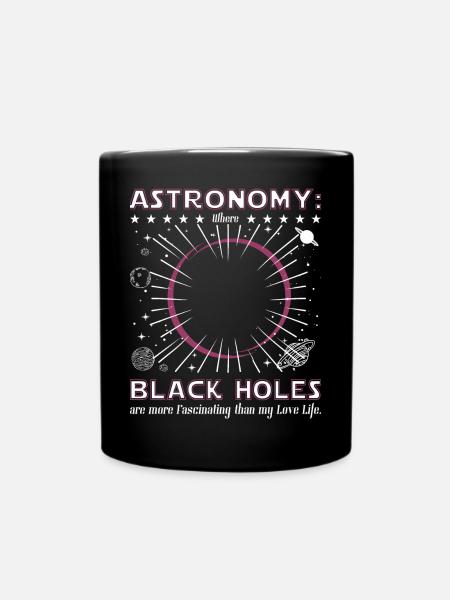 Astronomy black hole - Full Colour Mug - black