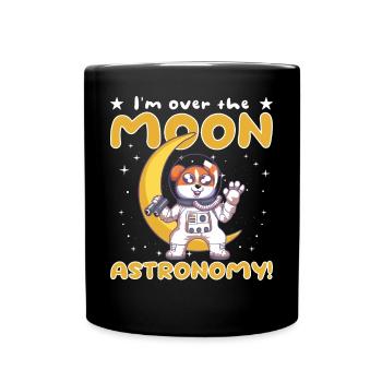 Je suis aux anges pour l’astronomie ! - Mug uni - noir - Devant