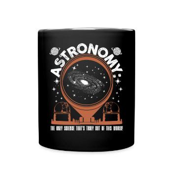 Sciences de l’astronomie - Mug uni - noir - Devant