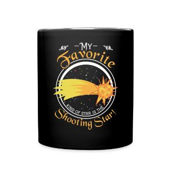 Mon type d’étoile préféré est l’étoile filante ! - Mug uni - noir - Devant