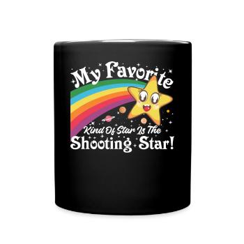 Mon type d’étoile préféré est l’étoile filante ! - Mug uni - noir - Devant