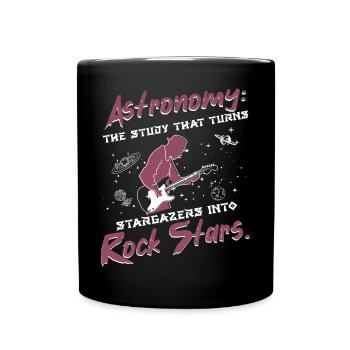 Stargazing rock stars - Full Colour Mug - black - Front