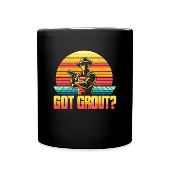 Tiler Flooring Job Tiler - Full Colour Mug - black - Front