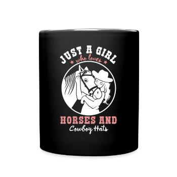 Love for horses - a way of life - Full Colour Mug - black - Front