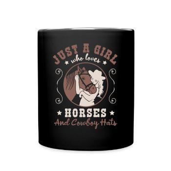 Horse of the Heart - Loving Connection - Full Colour Mug - black - Front