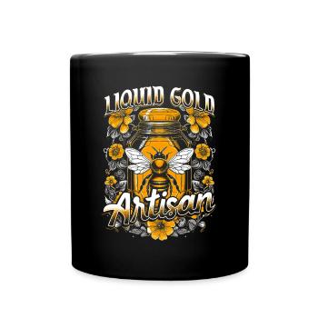 Beekeeper Beekeeping Honey Maker Design - Full Colour Mug - black - Front