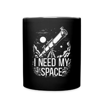 Astrophotography Space Astronomy Telescope - Full Colour Mug - black - Front