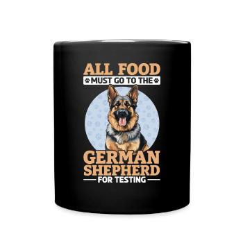 German Shepherd Dog Breed Pet All Food Must Go - Full Colour Mug - black - Front