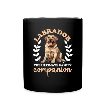 Labrador Retriever Dog Breed, la famille ultime - Mug uni - noir - Devant