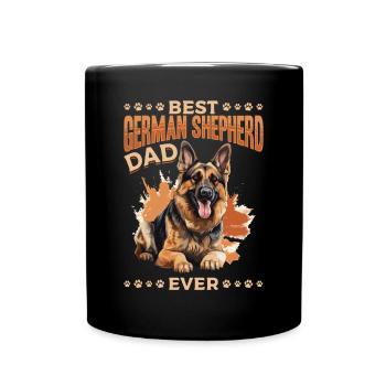 Dog Breed Pet Best German Shepherd Dad Ever - Tasse einfarbig - Schwarz - Vorne