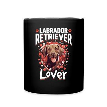 Labrador Retriever Lover Dog Breed Pet - Full Colour Mug - black - Front