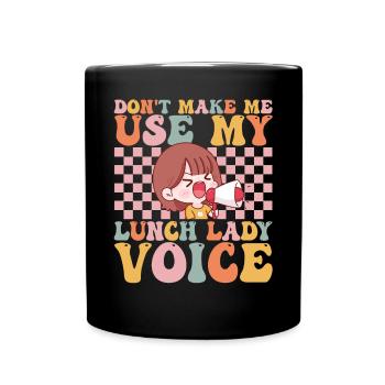 Groovy Cafeteria-Arbeiter - Tasse einfarbig - Schwarz - Vorne