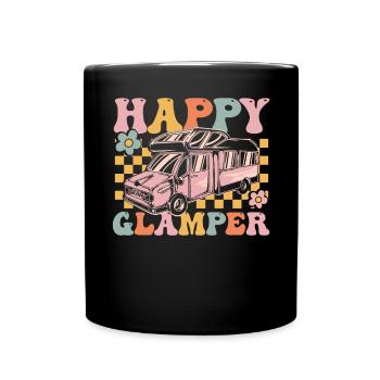 Groovy Glamping - Full Colour Mug - black - Front