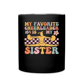 Groovy Cheerleading - Tasse einfarbig - Schwarz - Vorne