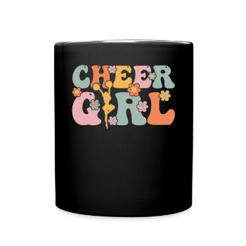 Groovy Cheerleading Cheerleader Cheer Squad - Mug uni - noir - Devant