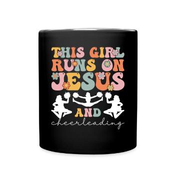 Groovy Cheerleader - Full Colour Mug - black - Front