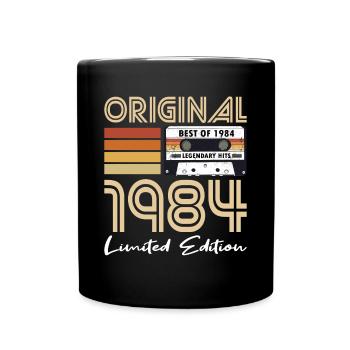 40. Geburtstag Jahrgang 1984 Original 1984 - Tasse einfarbig - Schwarz - Vorne