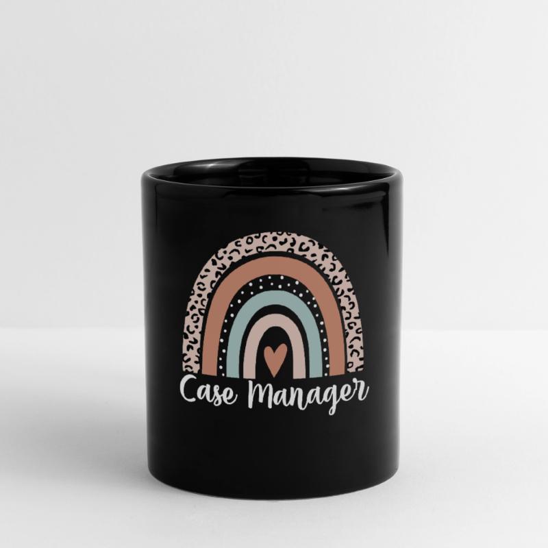 Case Manager Rainbow Leopard Funny Case Manager Full Colour Mug