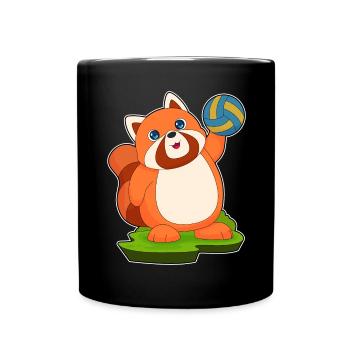 Panda roux Joueur de volley-ball Volley-ball - Mug uni - noir - Devant