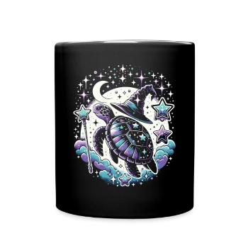 Magic Meets Turtle: Star Charmer - Full Colour Mug - black - Front