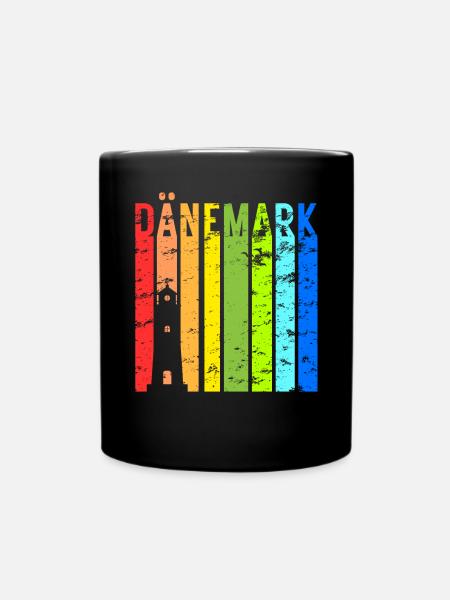 Dänemark Urlaub Idee - Tasse einfarbig - Schwarz