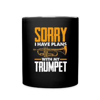 Trumpet Trumpeter Trumpet Player - Full Colour Mug - black - Front